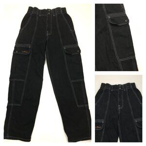 BDG Urban Outfitters Black Relaxed Skate Jean Cargo Pockets Jeans